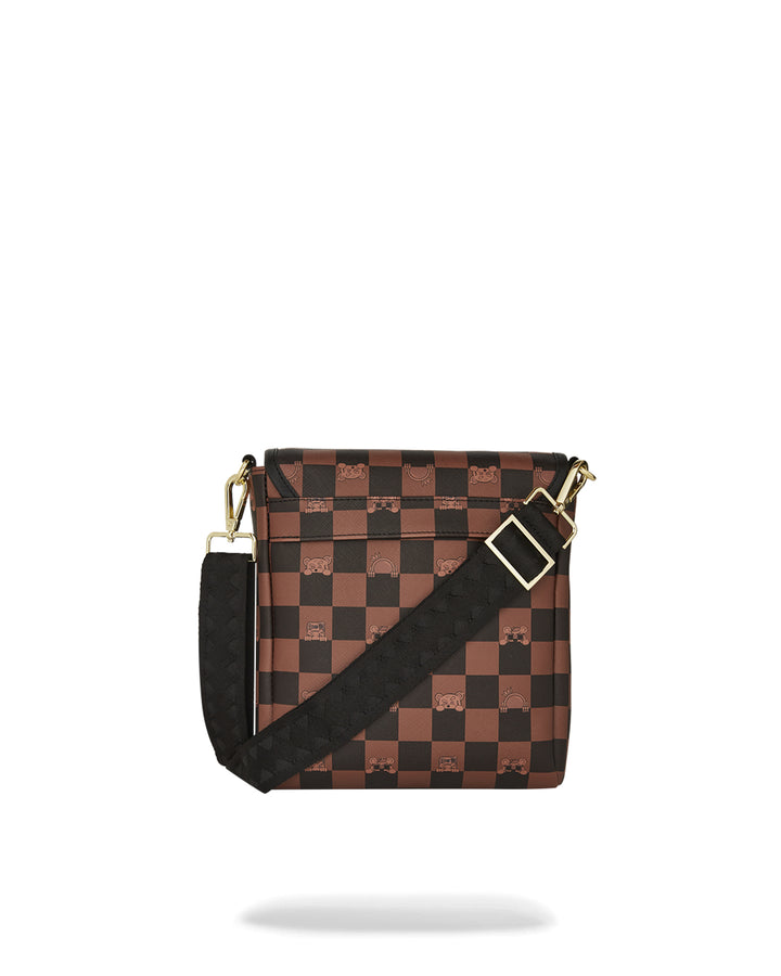Sprayground PEEKING CHARACTER CHECK MESSENGER SLING