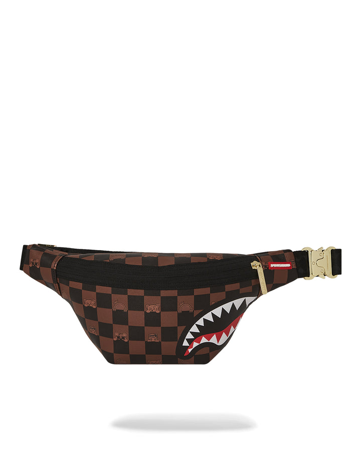 Sprayground PEEKING CHARACTER CHECK CROSSBODY