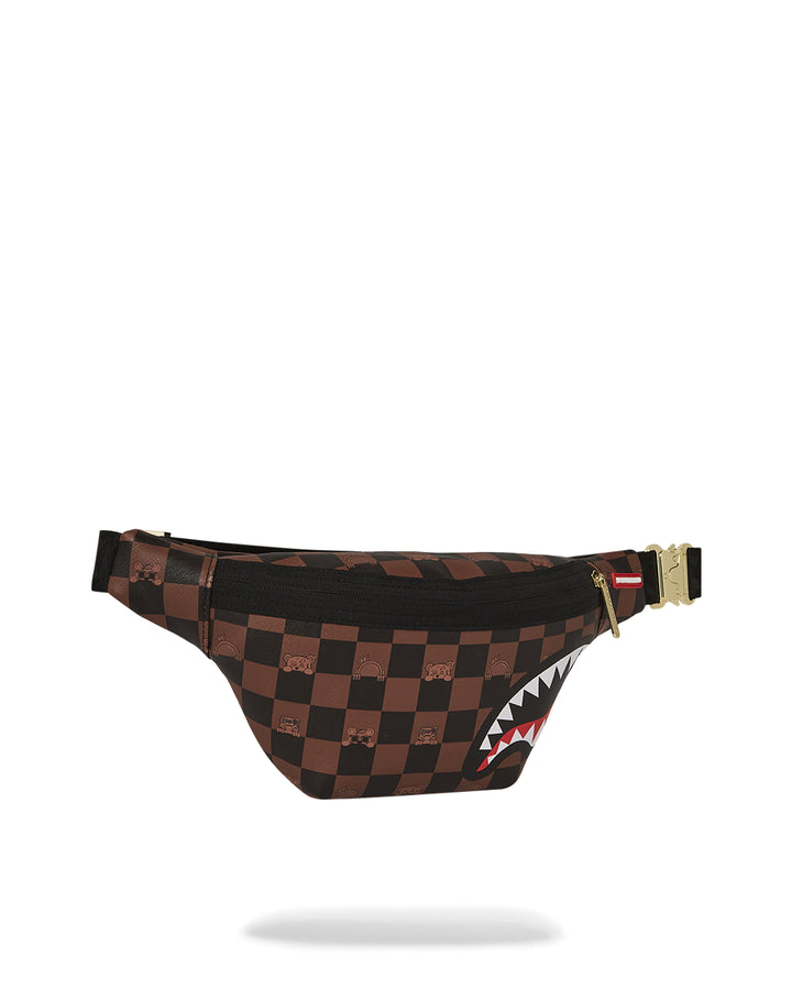 Sprayground PEEKING CHARACTER CHECK CROSSBODY