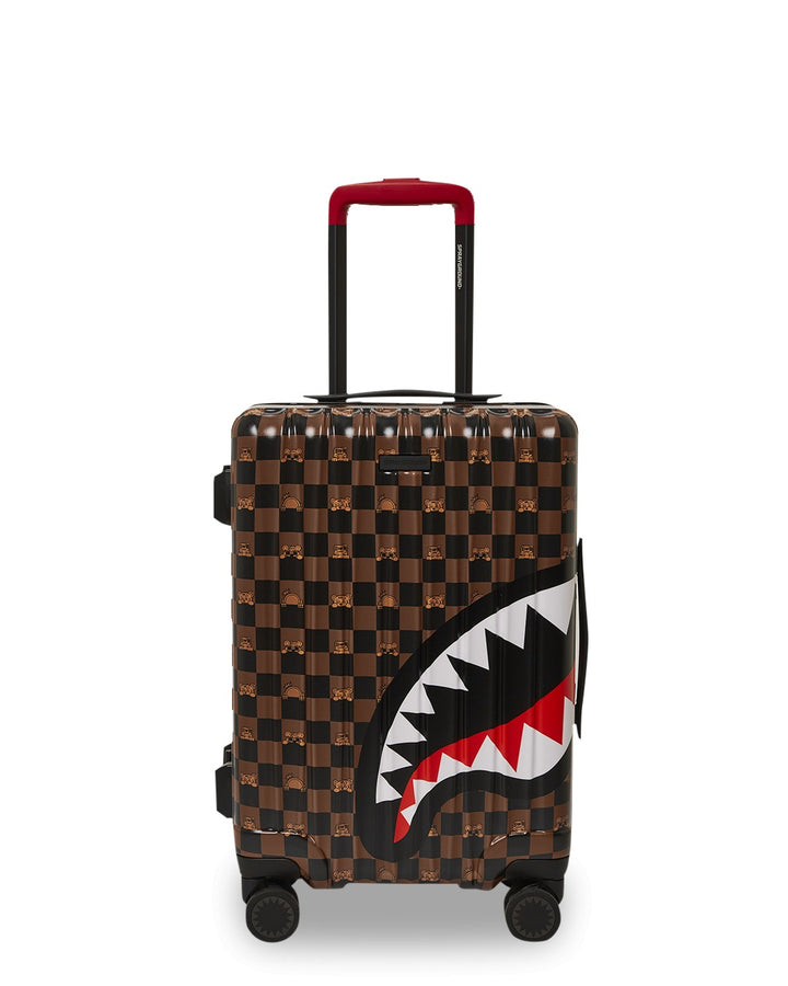 Sprayground PEEKING CHARACTER CHECK CARRY ON LUGGAGE