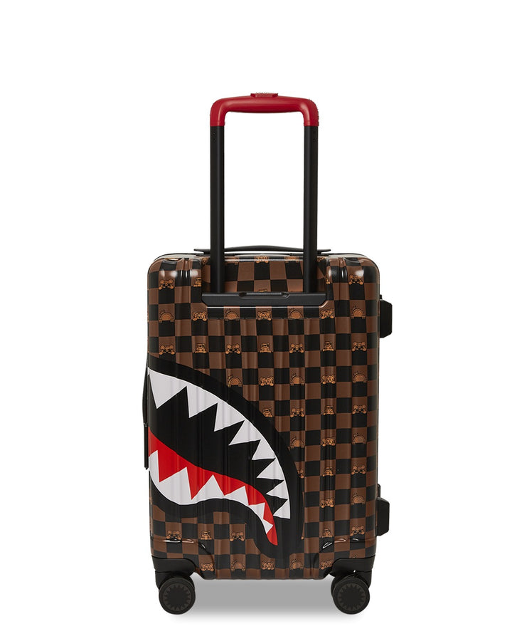 Sprayground PEEKING CHARACTER CHECK CARRY ON LUGGAGE