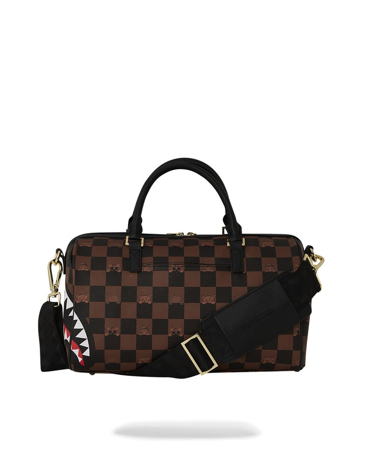 Sprayground PEEKING CHARACTER CHECK MINI DUFFLE