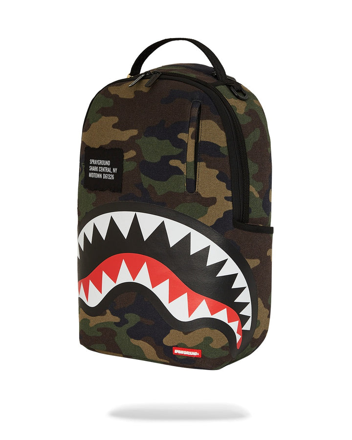 Sprayground SHARK CENTRAL CAMO DLXS BACKPACK