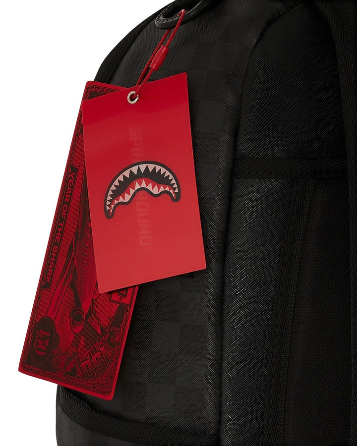 Sprayground BLACK CHENILLE SIP DLXSV BACKPACK