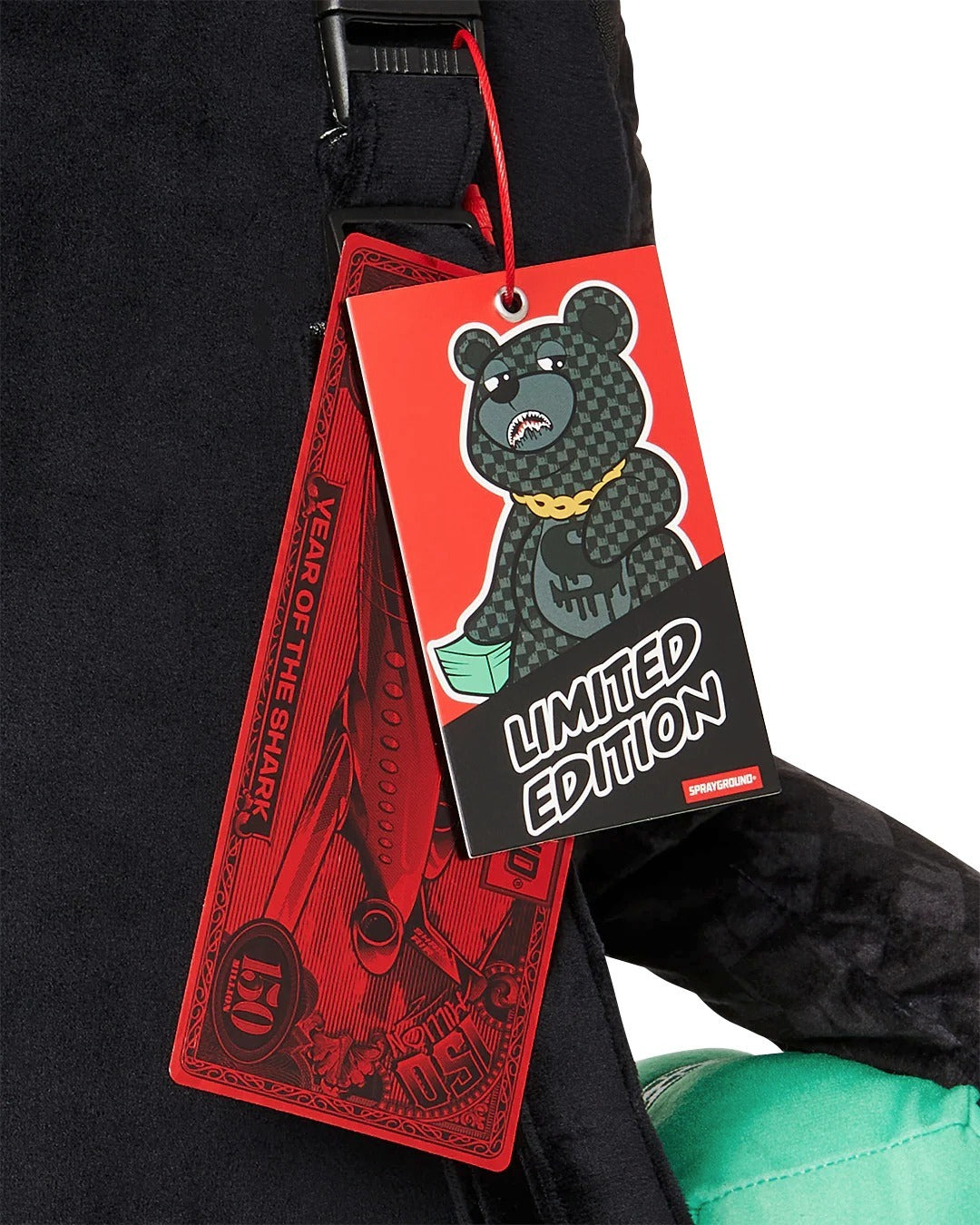 Sprayground DRIPPING SHARKS IN PARIS MONEYBEAR TEDDY BEAR